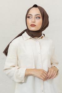 Modalamelif Kahverengi Pötikare Şal