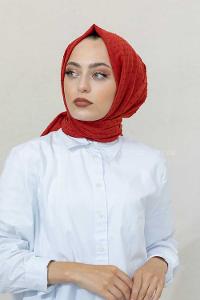 Modalamelif Kiremit Lüks Ponpon Şal