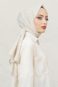 Modalamelif Krem Line Şal