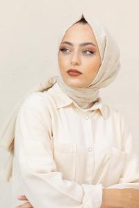 Modalamelif Krem Line Şal