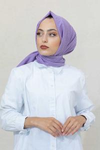 Modalamelif Lila Lüks Ponpon Şal