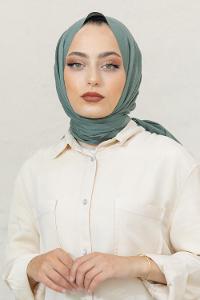 Modalamelif Mint Yeşil Pötikare Şal