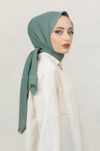 Modalamelif Mint Yeşil Pötikare Şal