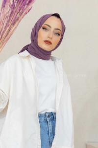 Modalamelif Mor %100 Cotton Şal