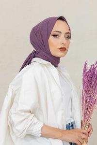 Modalamelif Mor %100 Cotton Şal