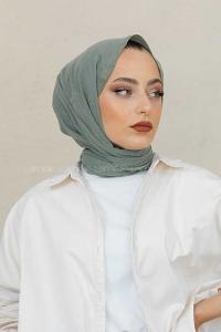 Modalamelif Pastel Yeşil %100 Cotton Şal