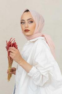 Modalamelif Pudra %100 Cotton Şal