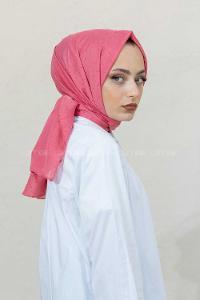 Modalamelif Şeker Pembe Lüks Ponpon Şal