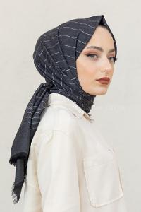 Modalamelif Siyah Line Şal