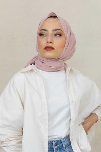 Modalamelif Soft Pudra %100 Cotton Şal