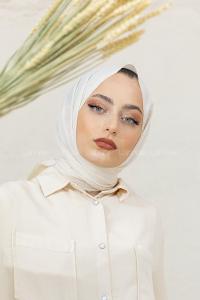 Modalamelif Taş Rengi Pötikare Şal