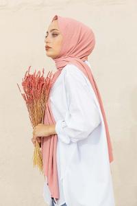 Modalamelif Keten Caz Şal Gül Pembe