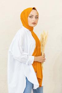 Modalamelif Keten Caz Şal Oranj