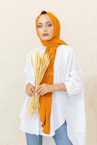 Modalamelif Keten Caz Şal Oranj