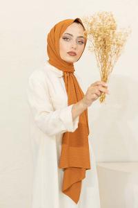 Modalamelif Keten Caz Şal Tarçın