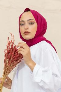 Modalamelif Düz Flamlı Erik Moru Şal