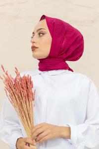 Modalamelif Düz Flamlı Erik Moru Şal