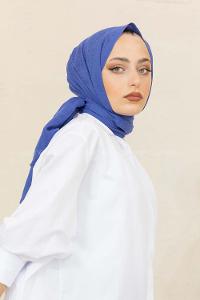 Modalamelif Düz Flamlı İndigo Şal