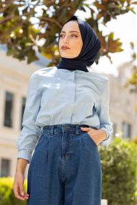 Modalamelif Hakim Yaka  Gömlek Açık Mavi