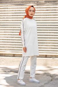 Modalamelif  Yazlık Spor Takım Beyaz