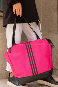 Modalamelif Şeritli Spor Çanta Fuşya
