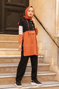 Modalamelif Önü Yarım Düğmeli Garnili Takım Taba