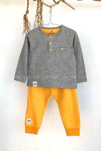 Modalamelif Erkek Bebek İkili Takım Gri