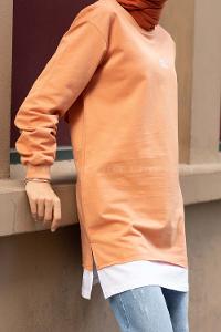 Modalamelif Back To Basıcs Sweatshirt Somon