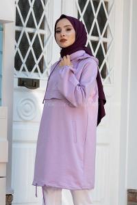 Modalamelif Kanguru Cepli Tunik Lila