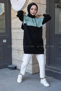 Modalamelif Be Posıtıve Kapşonlu Sweat Çağla