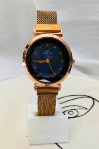 Modalamelif Gold Mıknatıslı Hasır Kordon Saat