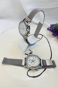 Modalamelif Halka Detaylı Mıknatıslı Hasır Kordon Saat