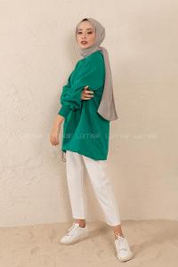 Modalamelif Armalı Sweat Çağla Zümrüt Yeşili