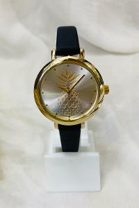 Modalamelif Ananas Detaylı Gold  Kol Saati
