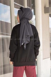 Modalamelif Chıcago Buls Sweatshirt Siyah