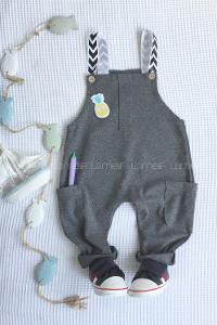 Modalamelif Kız Çocuk Askılı Slopet Gri