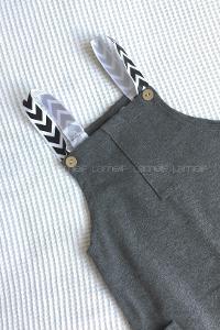 Modalamelif Kız Çocuk Askılı Slopet Gri