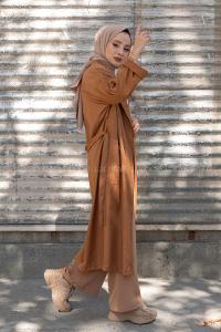 Modalamelif Kuşak Bağlamalı Trenç Camel