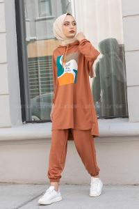 Modalamelif Önü Baskılı İkili Takım Taba