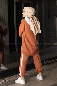 Modalamelif Önü Yazı Baskılı Garnili İkili Takım Taba