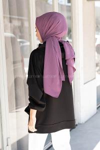 Modalamelif  Kanguru Cepli Kapşonlu Sweatshirt Siyah