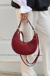Modalamelif Yarım Ay Model Çapraz Çanta Bordo