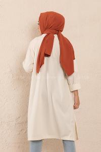 Modalamelif Cepli İnce Fitilli Hırka Ekru