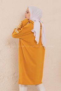 Modalamelif Nyc Baskılı Sweat Hardal Sarısı