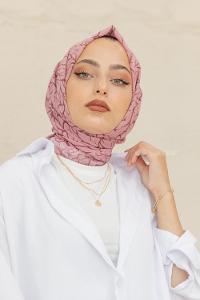 Modalamelif Pudra Rengi Ağaç Dalı Şal