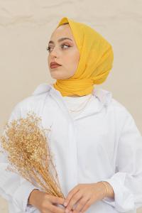 Modalamelif Sarı Pötikare Şal