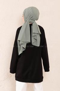 Modalamelif Coco Baskılı Sweatshirt Siyah