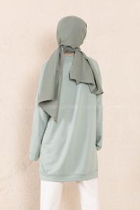 Modalamelif Coco Baskılı Sweatshirt Su Yeşili