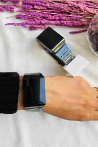 Modalamelif Dokunmatik Led Vintage Siyah Saat