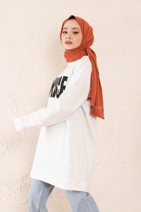 Modalamelif Just Be Nice Sweatshirt Beyaz